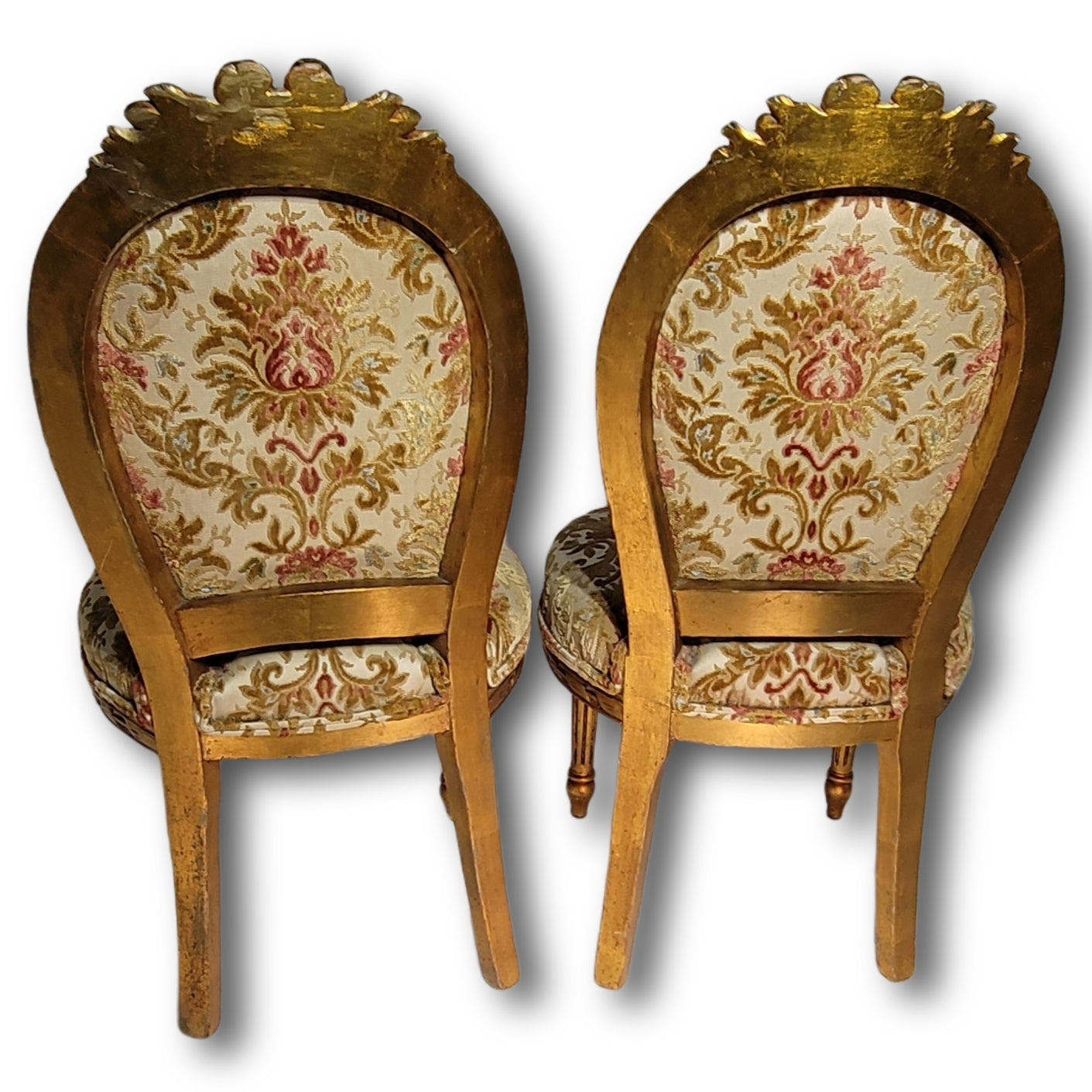 SOLD Ornate Gold Louis XVI Chairs (Set of 2)