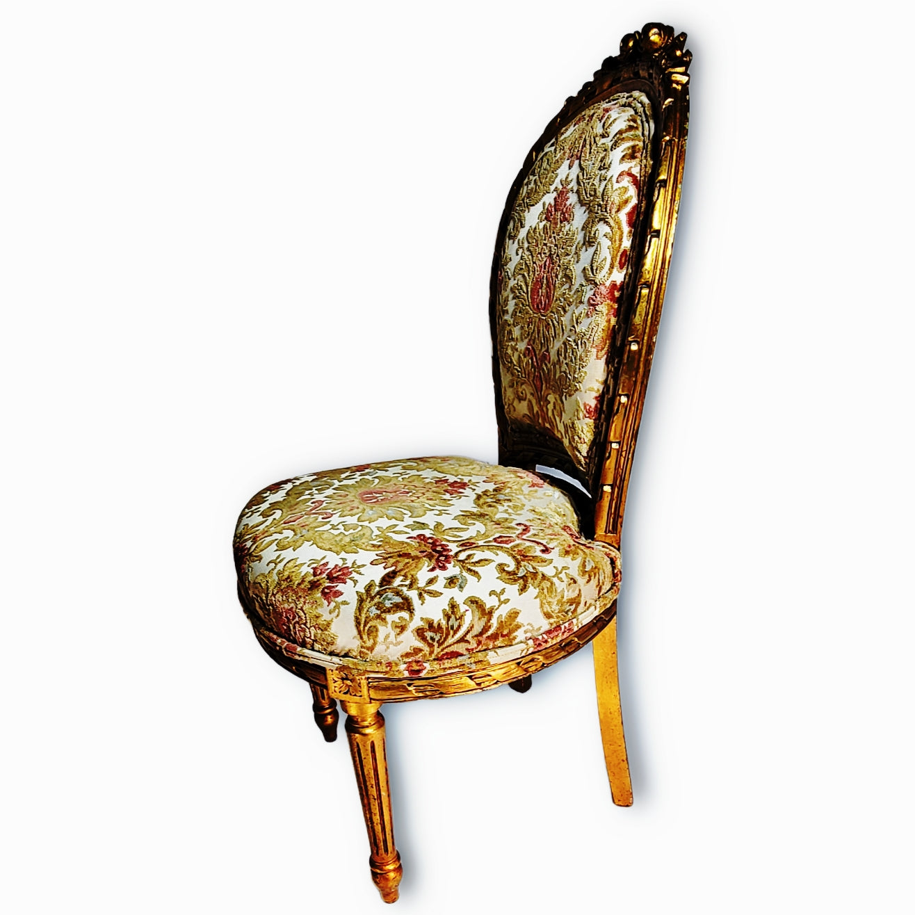 SOLD Ornate Gold Louis XVI Chairs (Set of 2)
